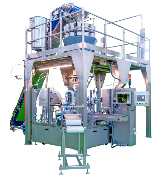 Multihead Weigher + Rotary Doypack Packaging Machine