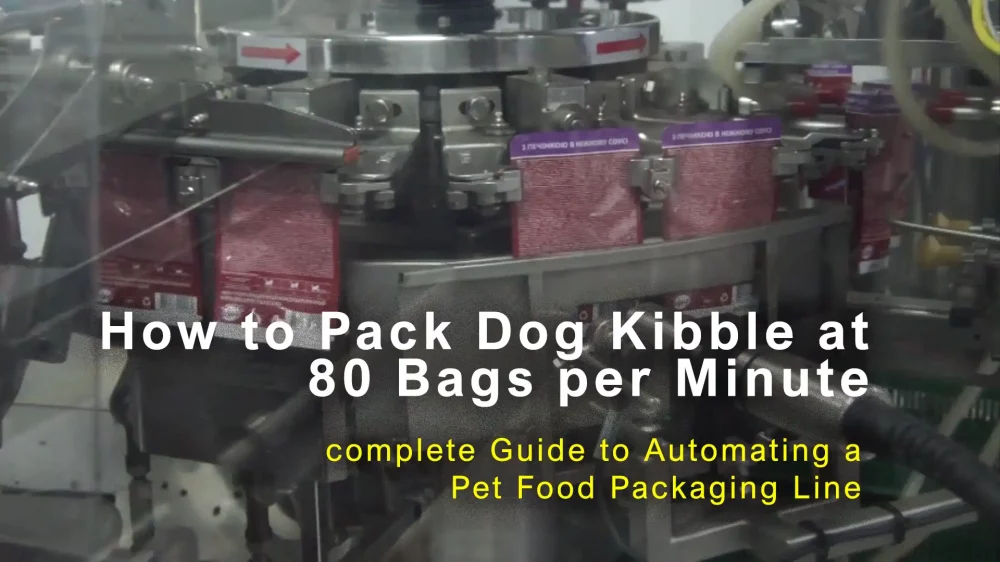 Automating Dog Kibble Packaging at 80 Bags per Minute